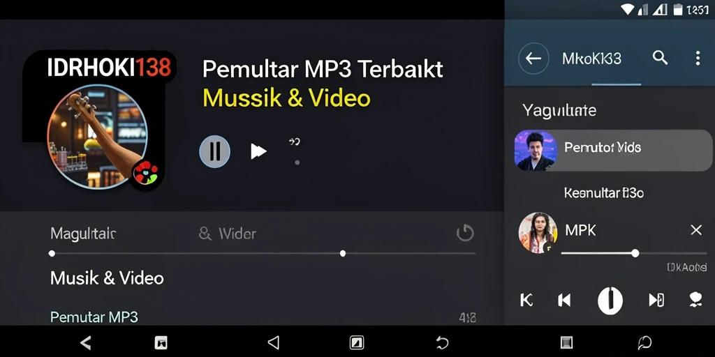 Screenshot antarmuka IDRHOKI138 menunjukkan fitur Pemutar MP3 yang ramah pengguna.