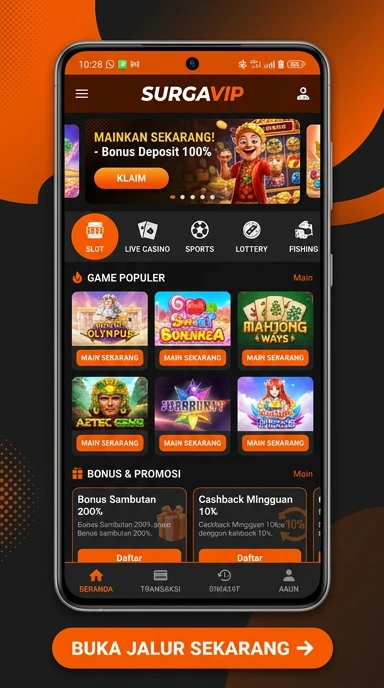 Tampilan link alternatif surgavip
